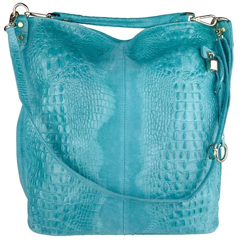 Teal blue leather handbags + FREE SHIPPING .